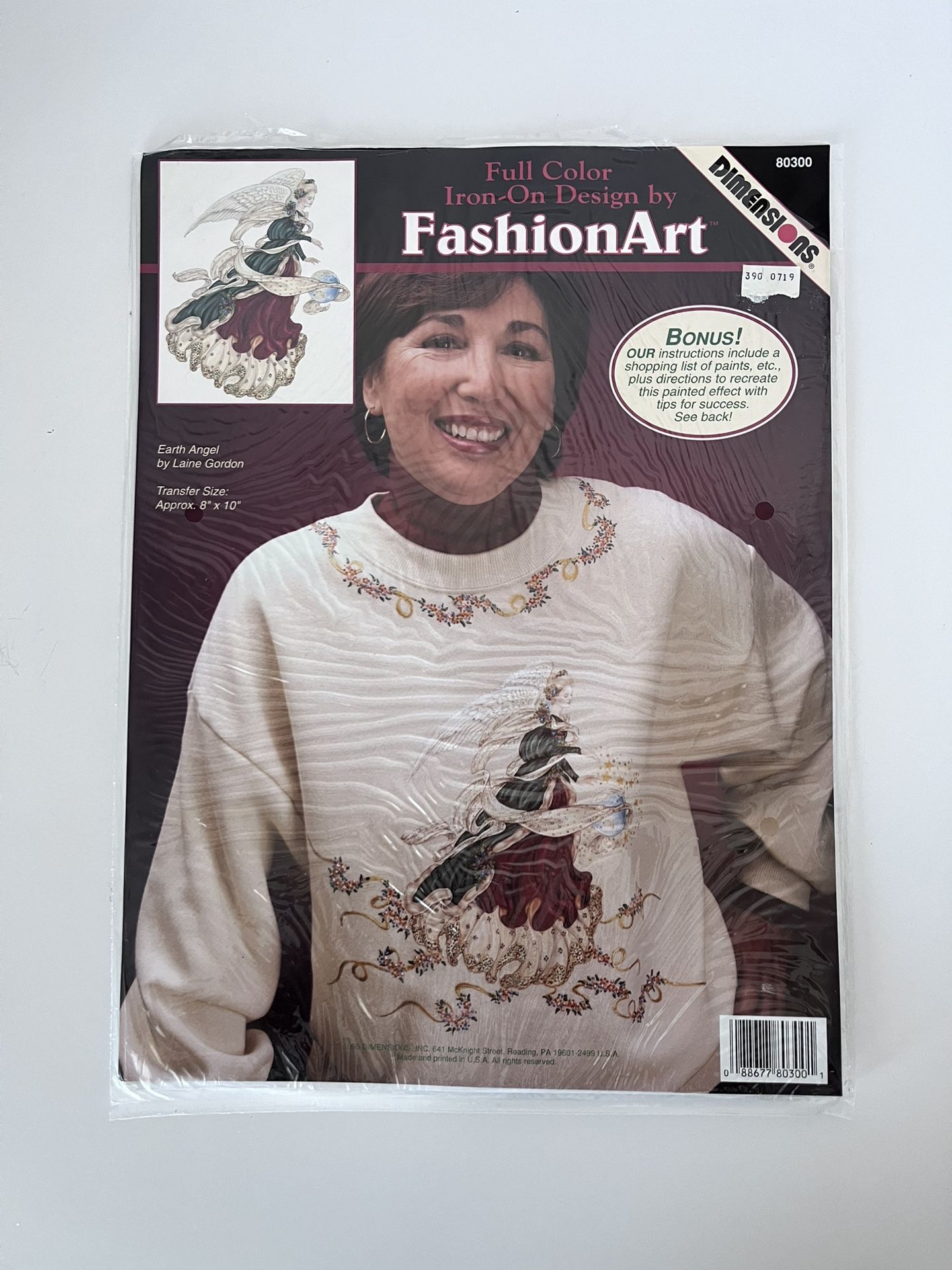 Holiday Earth Angel Full Color Iron On Transfer Sheet