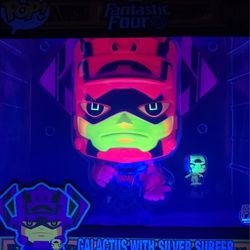 Blacklight Galactus w/ Silver Surfer #809 Funko Pop Marvel: PX Exclusive NEW