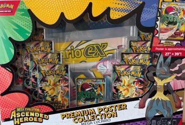 ascended heroes lucario box sealed