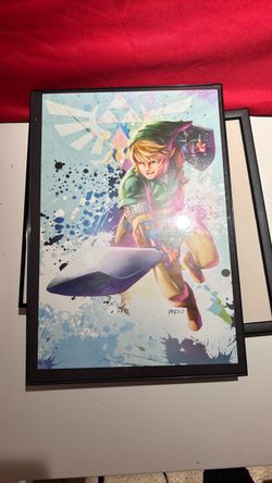 Legend of Zelda Link Framed Art Print