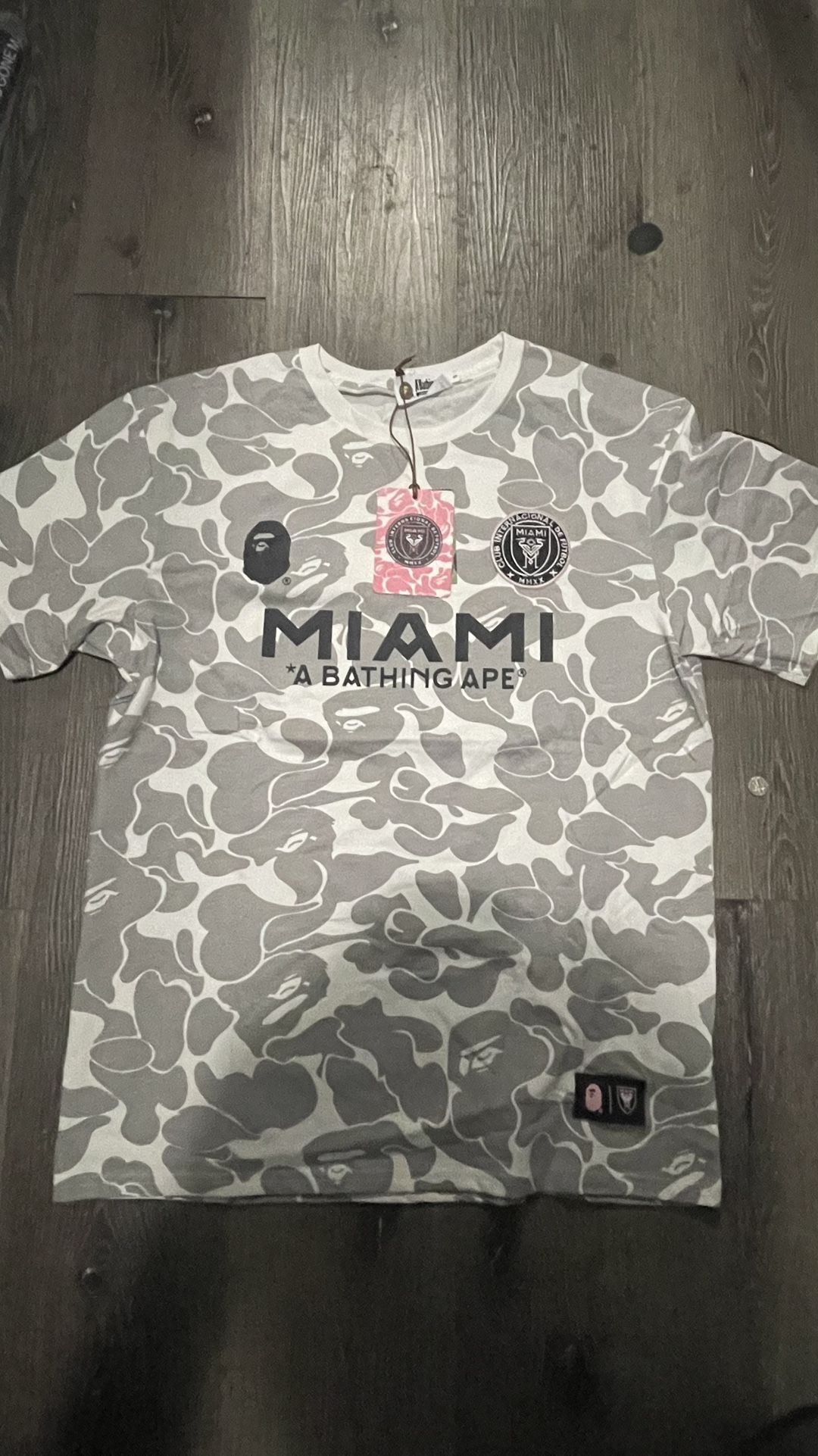 inter miami bape tee