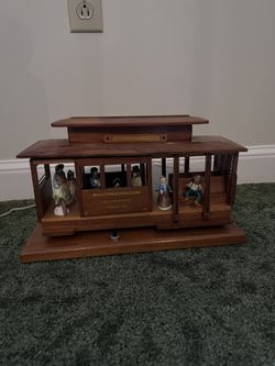 VINTAGE POWELL & MASON TROLLEY CAR SAN FRANCISCO NIGHT LIGHT