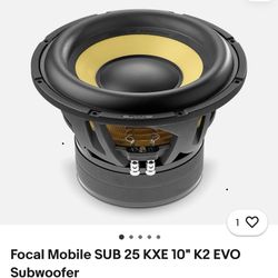 Focal Mobile SUB 25 KXE 10" K2 EVO Subwoofer