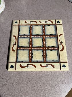 9” X 9” Holiday Wooden Decor/trivet $2