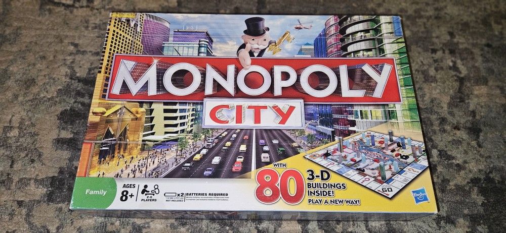 Monopoly City Edition 100% COMPLETE Excellent Condition! Box Has Some Shelf Wear