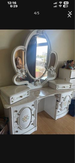 Antique Provençal make up table