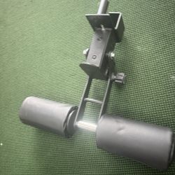 Squat Rack Attachments for Power Rack, Sit Up Bar Foot Holder for Ultimate Home Gym Experience Split Squat Core Workout for Hamstring Curl Sit Up