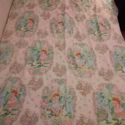 Handmade Full Size Pink Victorian Comforter/Quilt
