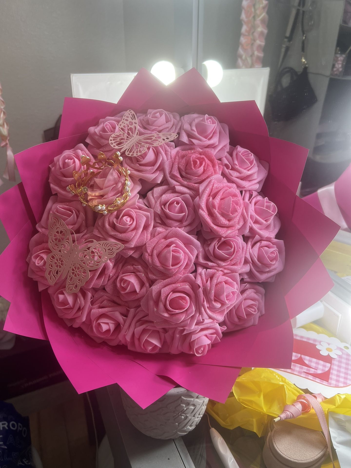 Pink Roses Eternal Bouquet