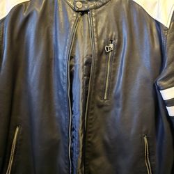 Wilson Leather Faux Leather Jacket Large