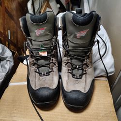 red wings steel toe work boots