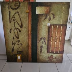 60"x60" Oil painting on canvas.