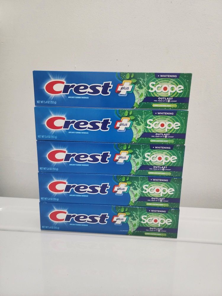 $10 for all. Crest Toothpaste 5.4 oz.