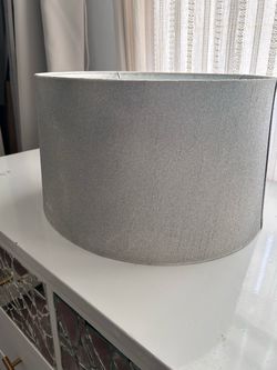 Gray Drum Lamp Shade