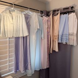 Lot Of Vintage Nightgowns Slips Bed Jacket Great Brands