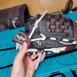 Rawlings Leather Baseball Glove Kids