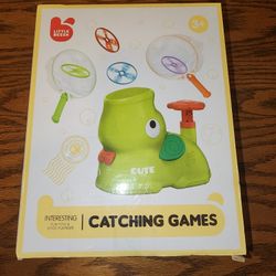 Elephant Butterfly Catching Game,Flying Spinner Catch Yard Games Disc Rocket Launcher Toy
