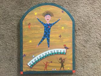 ORIGINAL James Auschbacher painting on wood