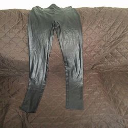 Spandex leather pants Size M for a very small lady $6