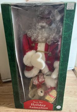 RARE 1996 BLACK AFRICAN AMERICAN 30” SANTA Santa’s Best Holiday Animation