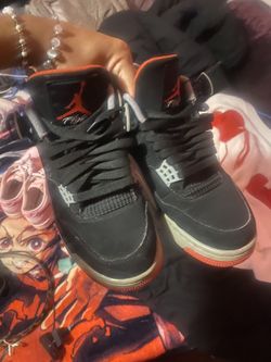 Nike Air Jordan 4 Black Red Sneakers