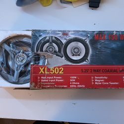5.25 2 Way Coaxial Speakers Car Stereo 