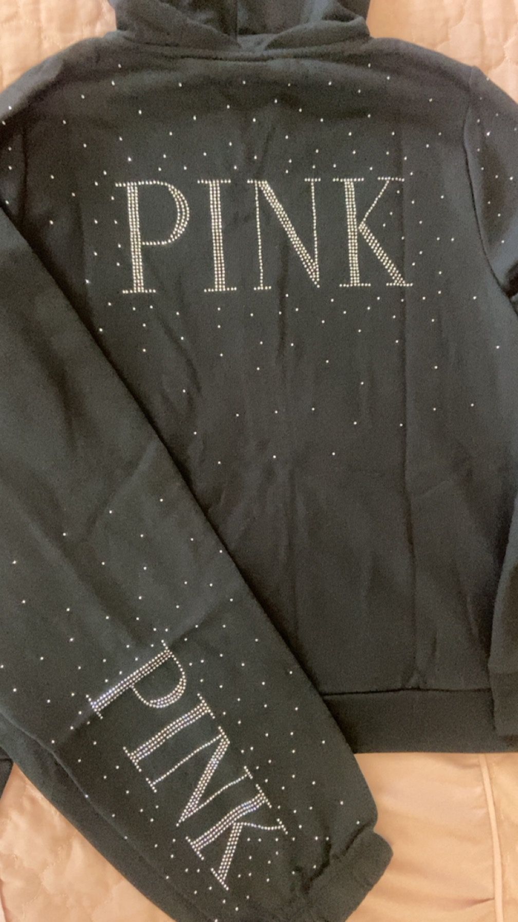 NEW PINK BLACK💎RHINESTONES SET💎MEDIUM