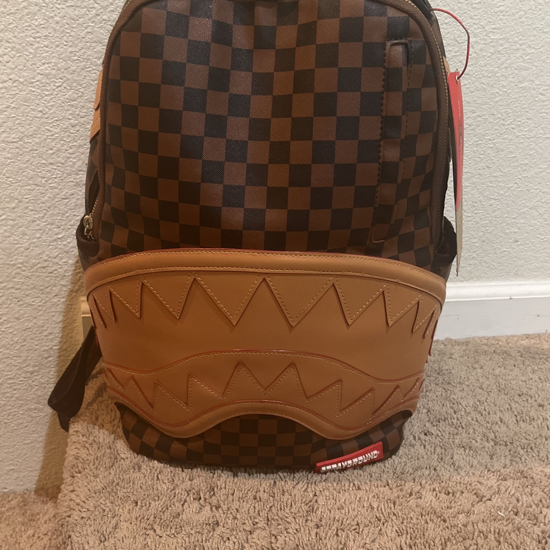 brown Sprayground backpack