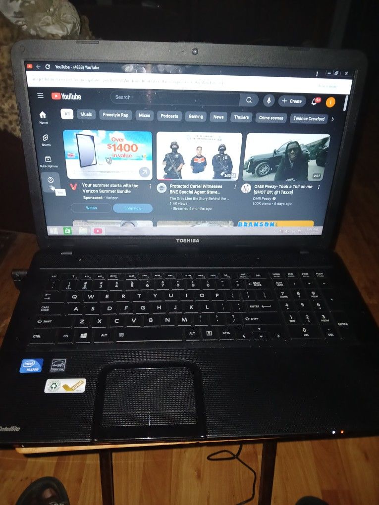 Toshiba Laptop Asking $ 285