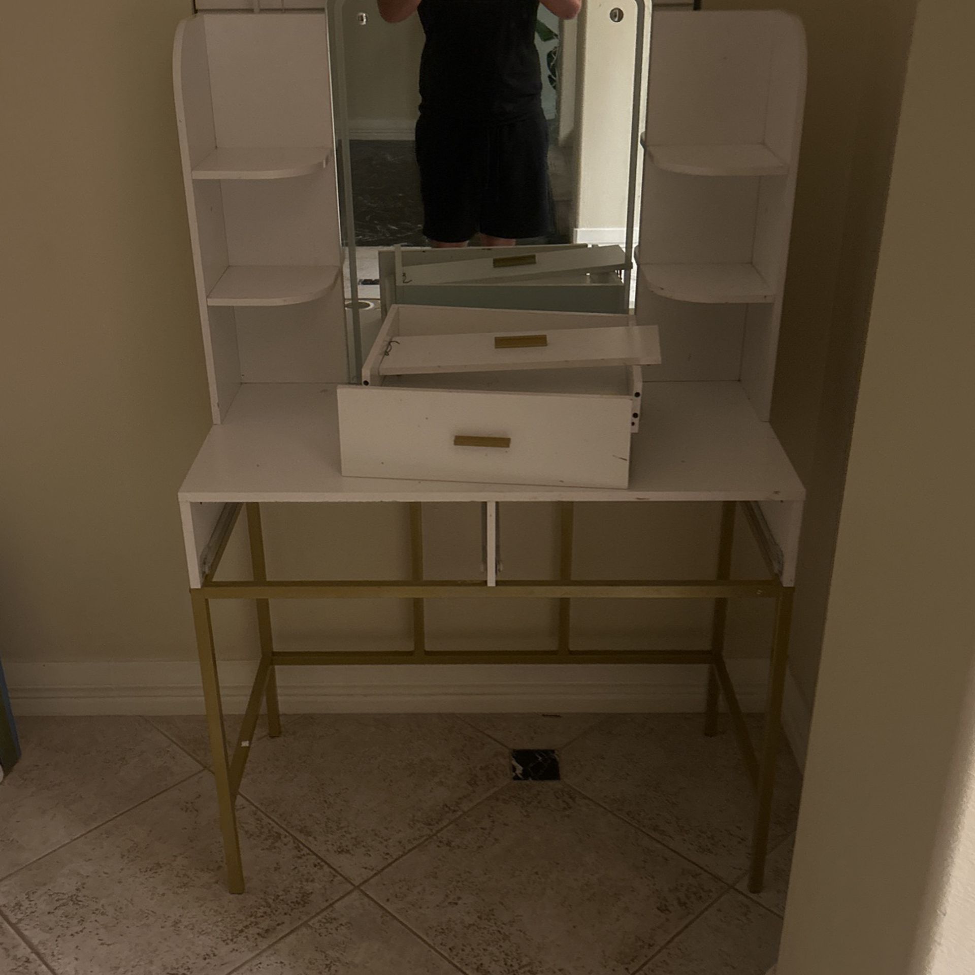 Vanity Mirror Desk