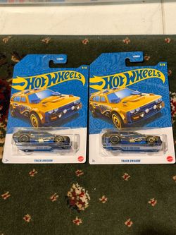 Hot Wheels Track DWagon CHASE!!! Blue/Gold 2-Pack Unopened