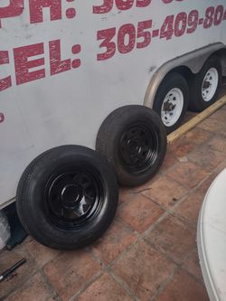 2 Wheel And Tires for Trailer Size 15 