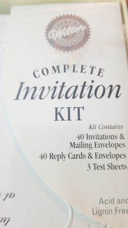 Wedding invitation kit
