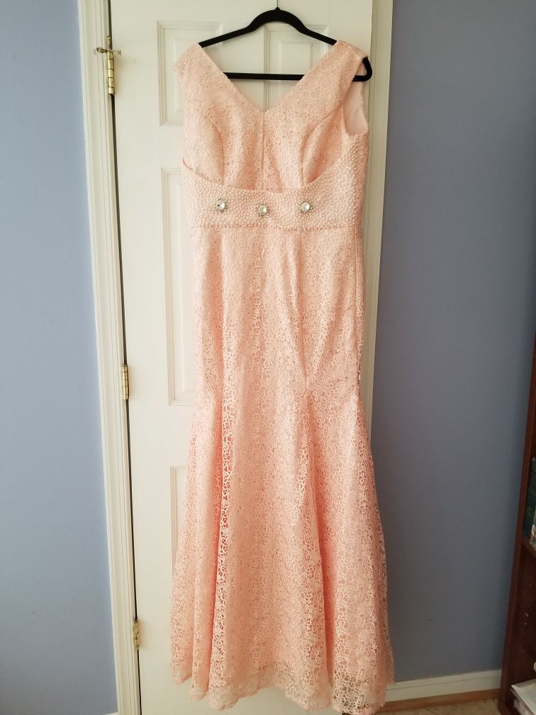 Peach dress