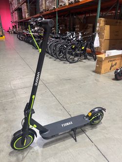 Electric scooter with shock absorption