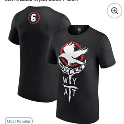 Size Medium - Black WWE Wyatt 6 Tee Shirt