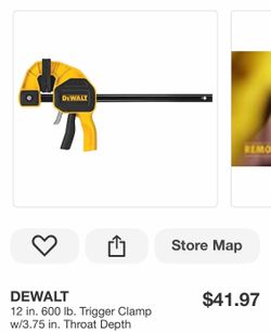 12 in. 600 Ib. Trigger Clamp w/3.75 in. Throat Depth