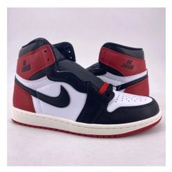 AIR JORDAN 1 HIGH OG BLACK TOE REIMAGINED SIZE 7Y-8.5W TIMELESS STREETWEAR Y2K