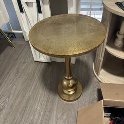 Gold Accent Side Table