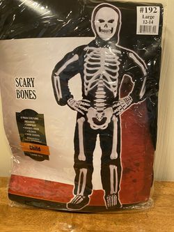 Scary Bones costume, size 12-14