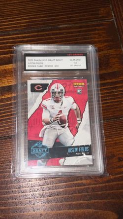 JUSTIN FIELDS ROOKIE CARD 10/10
