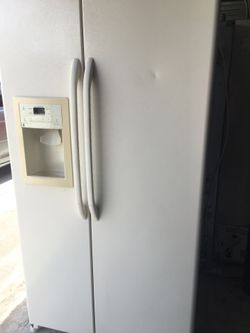 Ge beige refrigerator