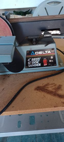 Belt sander on table 4" belt 6" disc