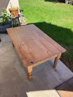 Rustic Farmhouse Wood Dining Table