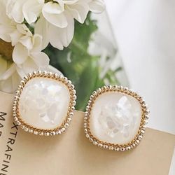 New Gold Plated Stud Earrings