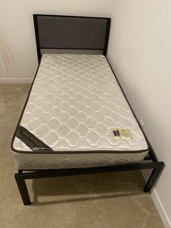Twin Size Bed frame + mattress