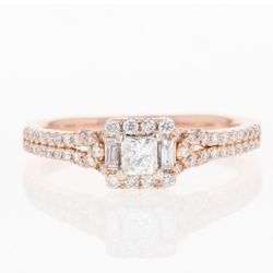 Adrianna pappel Rose gold engagement Ring