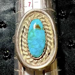 925 Native Turquoise Ring 