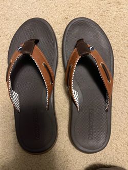 Nautical Flip Flops- Size 12