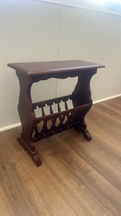 Vintage Magazine rack cherry wood